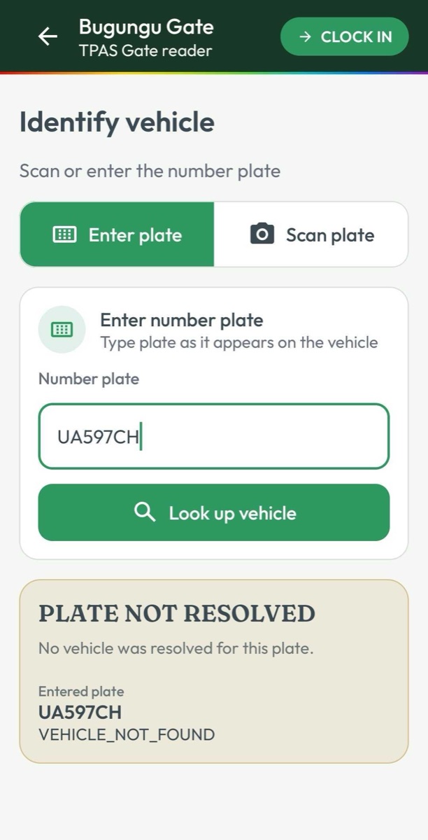 Plate not resolved