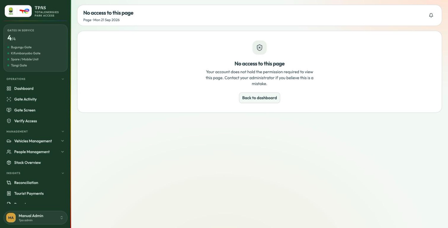 No access