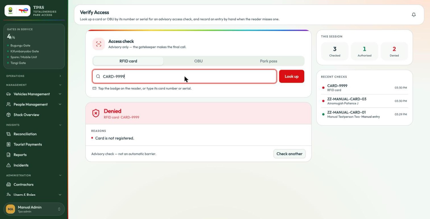 Not registered