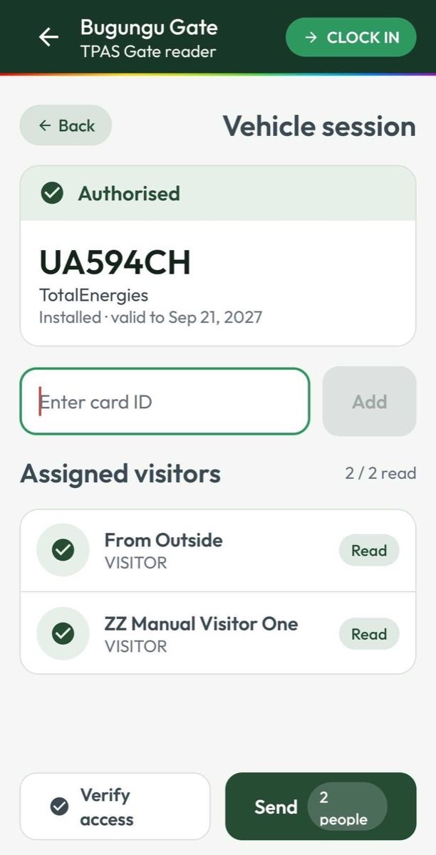 Both visitors read