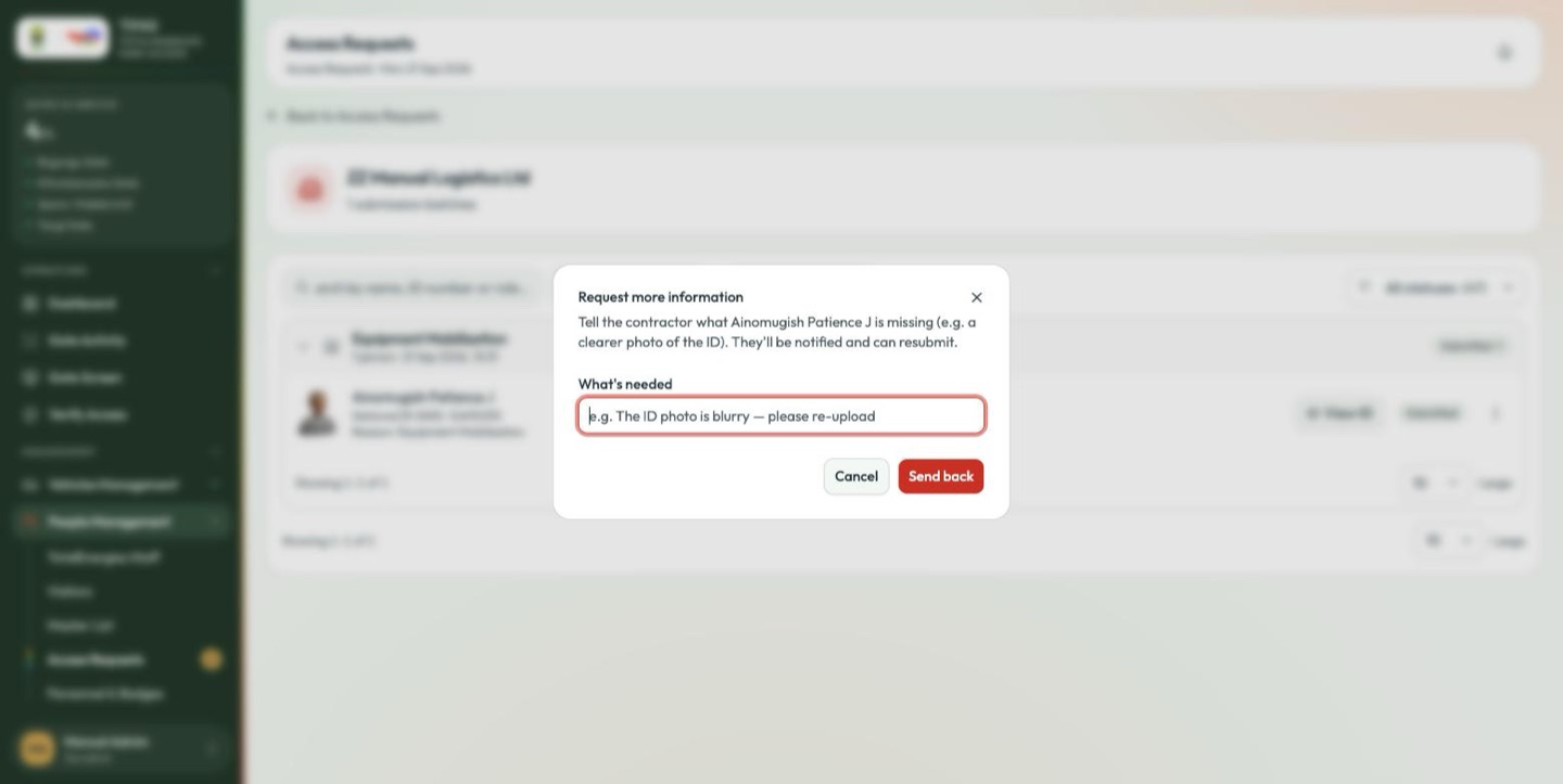 Request more info