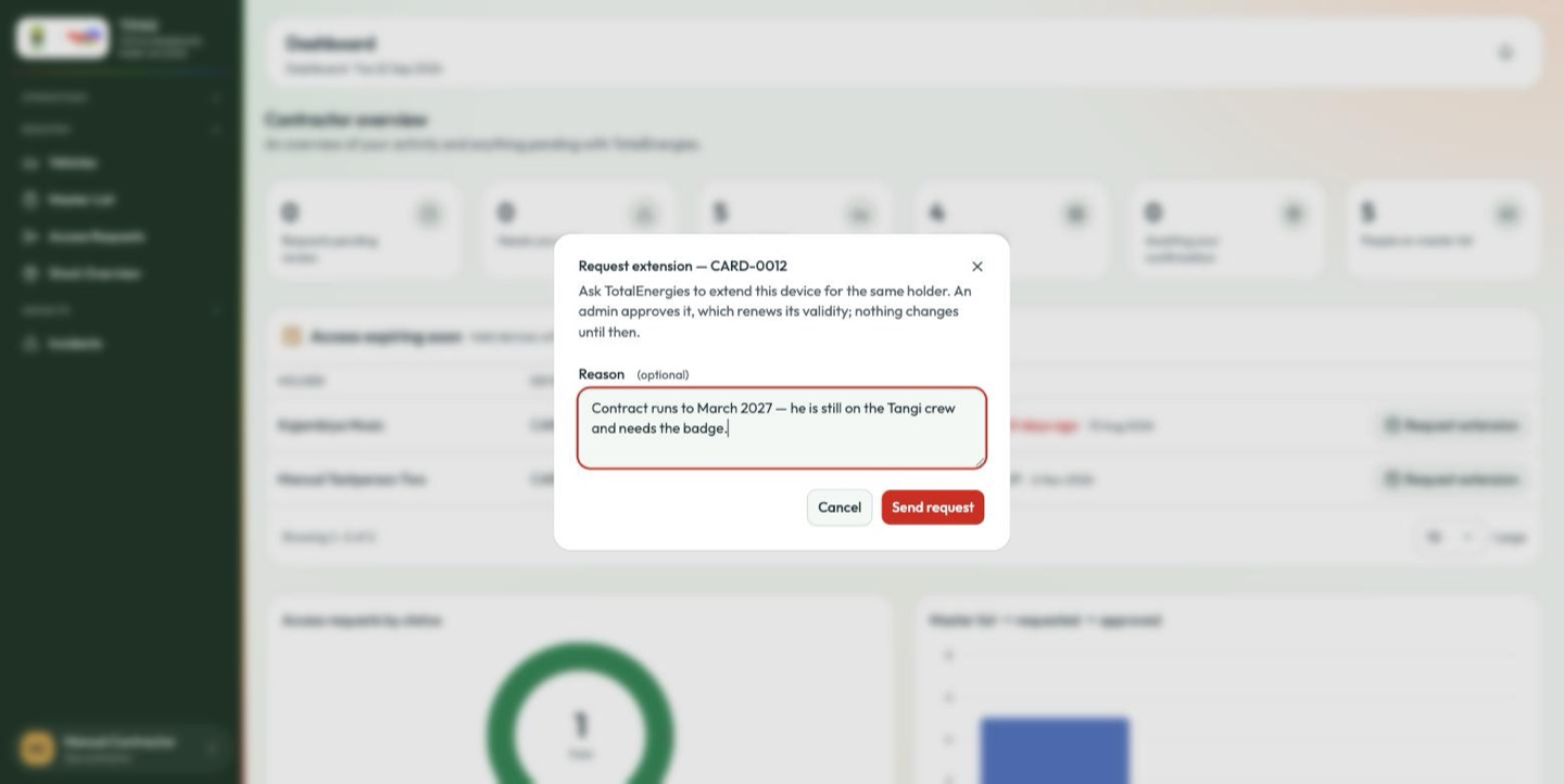 Request extension